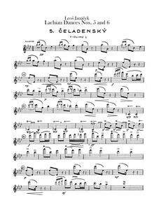Partition violons I, Lašské Tance, Janáček, Leoš