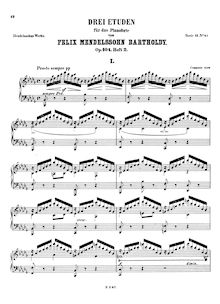 Partition complète (filter), 3 Etudes, Drei Etüden für das Pianoforte, Op.104b