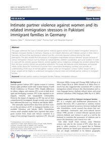 Intimate partner violence against women and its related immigration stressors in Pakistani immigrant families in Germany
