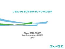 Olivier SCHLOSSER Suez Environnement CIRSEE