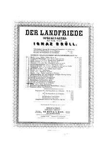 Partition FComplete Score, Der Landfriede, Brüll, Ignaz