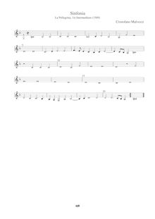 Partition aigu, Sinfonia from Intermedio 1, Malvezzi, Cristofano