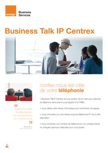 Business Talk IP Centrex - Orange Business Services.