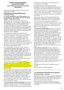 Articles Le Soir - Etude UCL (Adang)