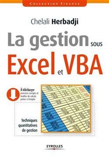 La gestion sous Excel et VBA