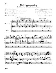 Partition Livre 2: Noël Languedocien, Livre de Noëls, Christmas Carols, Op.60