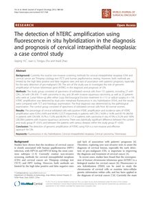 The detection of hTERC amplification using fluorescence in situ hybridization in the diagnosis and prognosis of cervical intraepithelial neoplasia: a case control study