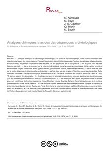 Analyses chimiques triacides des céramiques archéologiques - article ; n°2 ; vol.71, pg 567-582