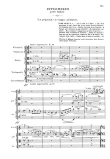 Partition Intermezzo & Act III, Manon Lescaut, Dramma lirico in quattro atti