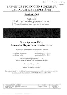 Btsinduspa etude de dispositions constructives 2005