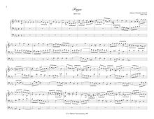 Partition Fugue, Prelude (Fantasia) et Fugue en C minor, BWV 537