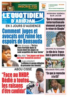 Le Quotidien d’Abidjan n°2871 - Du Vendredi 26 juin 2020