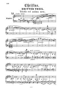 Partition , partie III (S.3/11–14), Christus, Oratorium nach Texten aus der heiligen Schrift und der Katholichen Liturgie par Franz Liszt