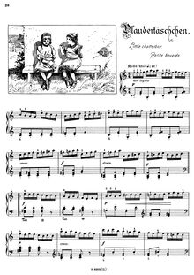 Partition , Plaudertäschchen - Little chatterbox - Petite bavarde, Musikalisches Bilderbuch, Op.41