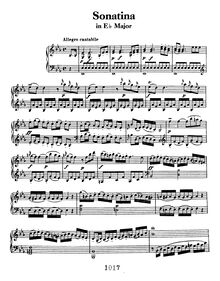 Partition Sonata No.1 en E♭ major, 3 Piano sonates, WoO 47, E♭ major F minor D major par Ludwig van Beethoven