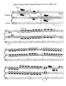 Partition complète (alternate scan), Toccata et Fugue en D minor