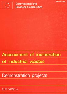 Assessment of incineration of industrial wastes