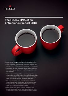 Enquete Hiscox ADN d un entrepreneur 2013
