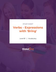 Verbs - Expressions with  Bring 