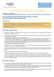 TRACLEER - Synthèse d avis TRACLEER - CT7227