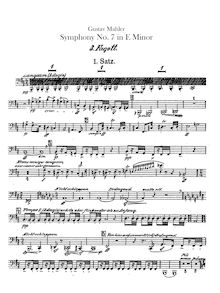 Partition basson 3, contrebasson, Symphony No.7, Mahler, Gustav