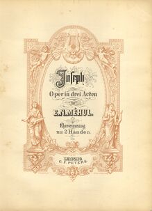 Partition Cover (colour), Joseph / Joseph und seine Brüder, Opéra biblique en trois actes