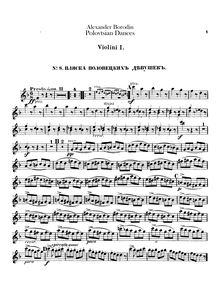 Partition violons I, Prince Igor, Князь Игорь - Knyaz Igor, Borodin, Aleksandr par Aleksandr Borodin