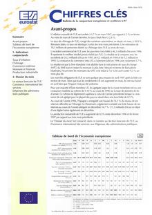 CHIFFRES CLES. Bulletin de la conjoncture européenne et synthèses 6/97