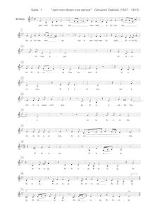 Partition Ch. 1 - Alto (ou ténor) [G2 clef], Sacrae symphoniae, Gabrieli, Giovanni