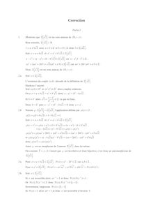 Correction : Algèbre générale, Résolution d une équation diophantienne