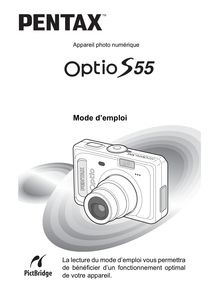Notice Appareil Photo numériques Pentax  Optio S55