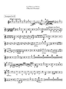 Partition trompette 1, 2 (en D), Oberon, ou pour Elf-King s Oath