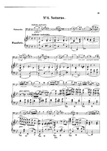 Partition de piano, nocturnes, Chopin, Frédéric