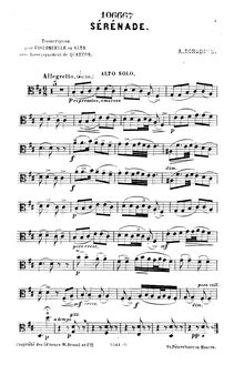 Partition viole de gambe solo (alternate), Petite , Borodin, Aleksandr