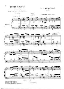 Partition Etude No.7: L incendie au village voisin (E-flat major), Douze Études dans tous les tons majeurs, Op.35