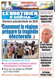 Le Quotidien d’Abidjan n°2906 - du Mardi 18 août 2020