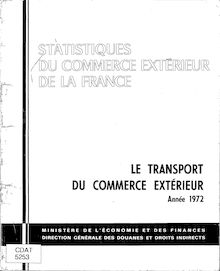 Le transport du commerce extérieur - Années 1968 à 1992.