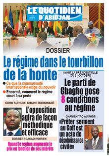 Le Quotidien d’Abidjan n°2941 - du mardi 06 octobre 2020