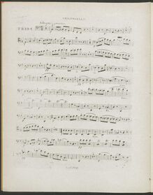 Partition violoncelle, 3 Piano Trios, Onslow, Georges par Georges Onslow