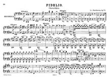Partition Piano 2, Fidelio, Op.72, Leonore, oder Der Triumph der ehelichen Liebe