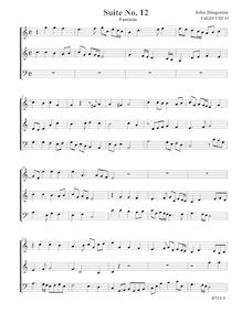 Partition Fantasia, VdGS No.viii-3 - partition complète (Tr Tr B), fantaisies et Almands pour 3 violes de gambe