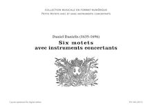 Daniel Danielis - Six motets avec instruments concertants
