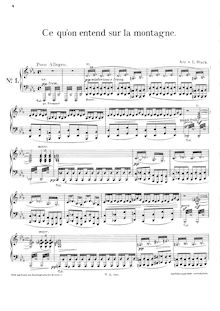 Partition complète, Ce qu on entend sur la montagne, BergsymphonieMéditation symphonie d après HugoSymphonic Poem No.1 par Franz Liszt
