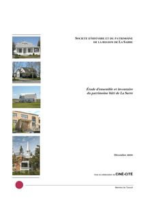 Étude d ensemble et inventaire du patrimoine bâti de La Sarre