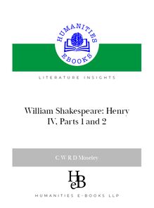 William Shakespeare: Henry IV Parts 1 & 2