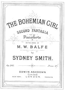 Partition complète, Bohemian Girl - 2nd Fantasia on Balfe s opéra