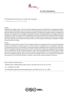 Propriété foncière et lutte de classe - article ; n°1 ; vol.118, pg 47-56