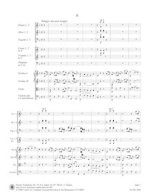 Partition , Adagio ma non troppo, Symphony No.97 en C major, Sinfonia No.97