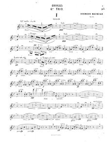 Partition de violon, Piano Trio No.6, Op.60, Mathias, Georges