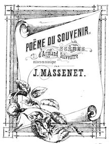 Partition complète, Poème du souvenir, Massenet, Jules